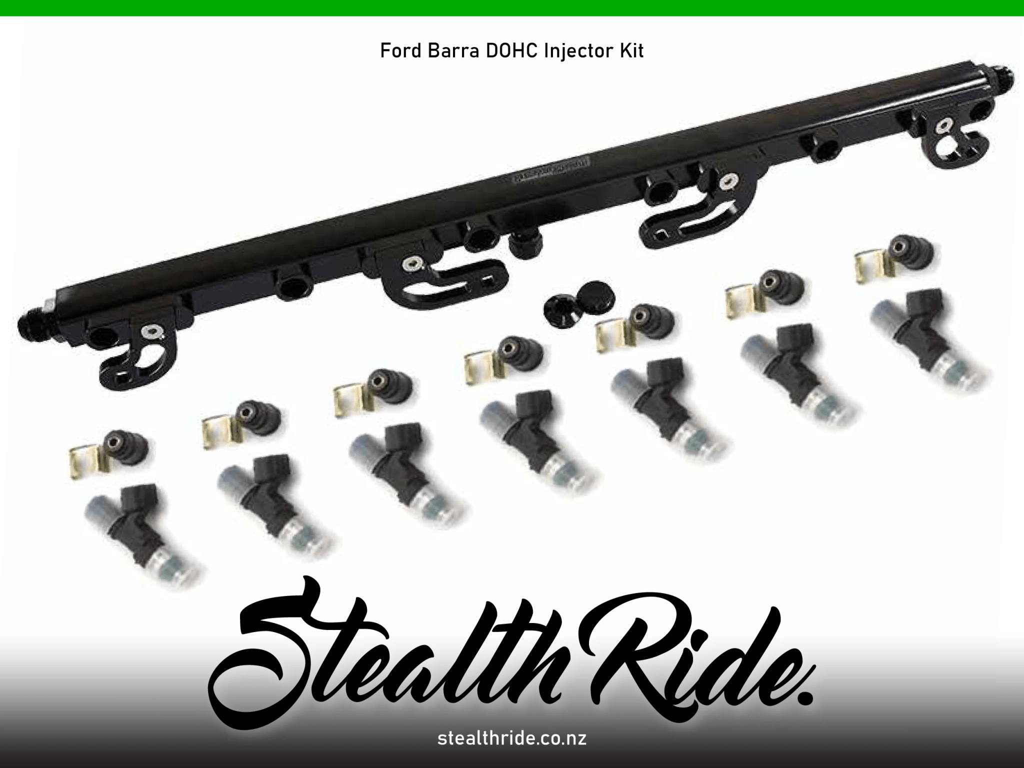 Aeroflow / Bosch Pre-made Kits Ford FG 4.0L 'Barra' DOHC 6 Cyl Ford FG 4.0L 'Barra' DOHC 6 Cyl Fuel Rail Kit with 1000CC Bosch Injectors SR