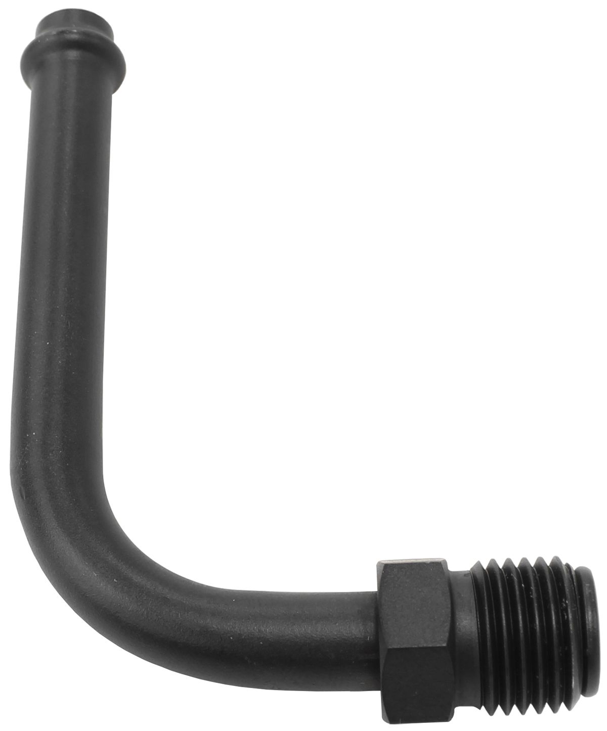 Aeroflow Performance 1/2" -20 Thread to 5/16" Barb Aeroflow 90° Holley / Stromberg Inlet Fitting - Black AF714-26BLK SR