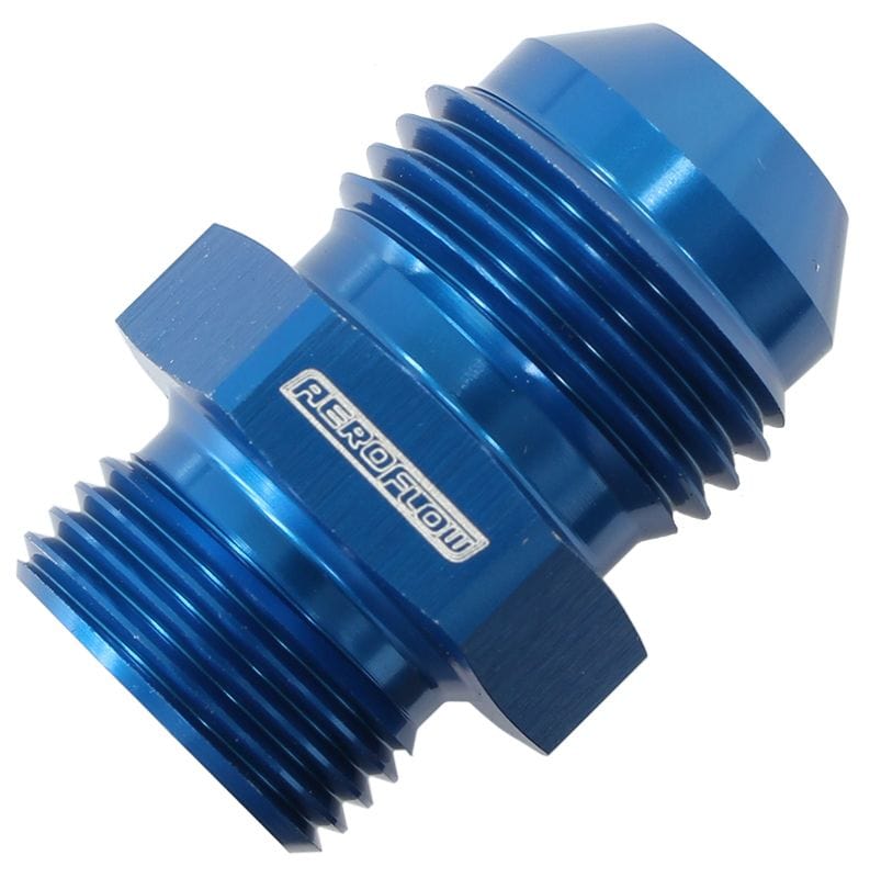 Aeroflow Performance 1/4" to -8AN, Blue Aeroflow BSPP Washer Seal To AN Male Adapter AF750-08 SR