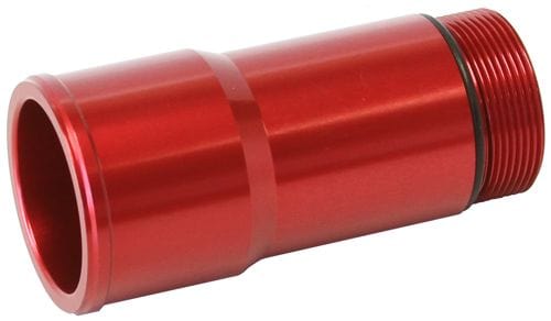Aeroflow Performance 1.5" O.D., 2.75" Length, 1-1/4"-20 thread, fits most electric water p Aeroflow Radiator Hose Adapters - Red AF64-2080R SR