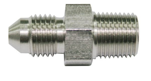 Aeroflow Performance 1/8" BSP to Male -4AN Aeroflow Stainless Steel BSP Male to AN Fitting AF384-04 SR