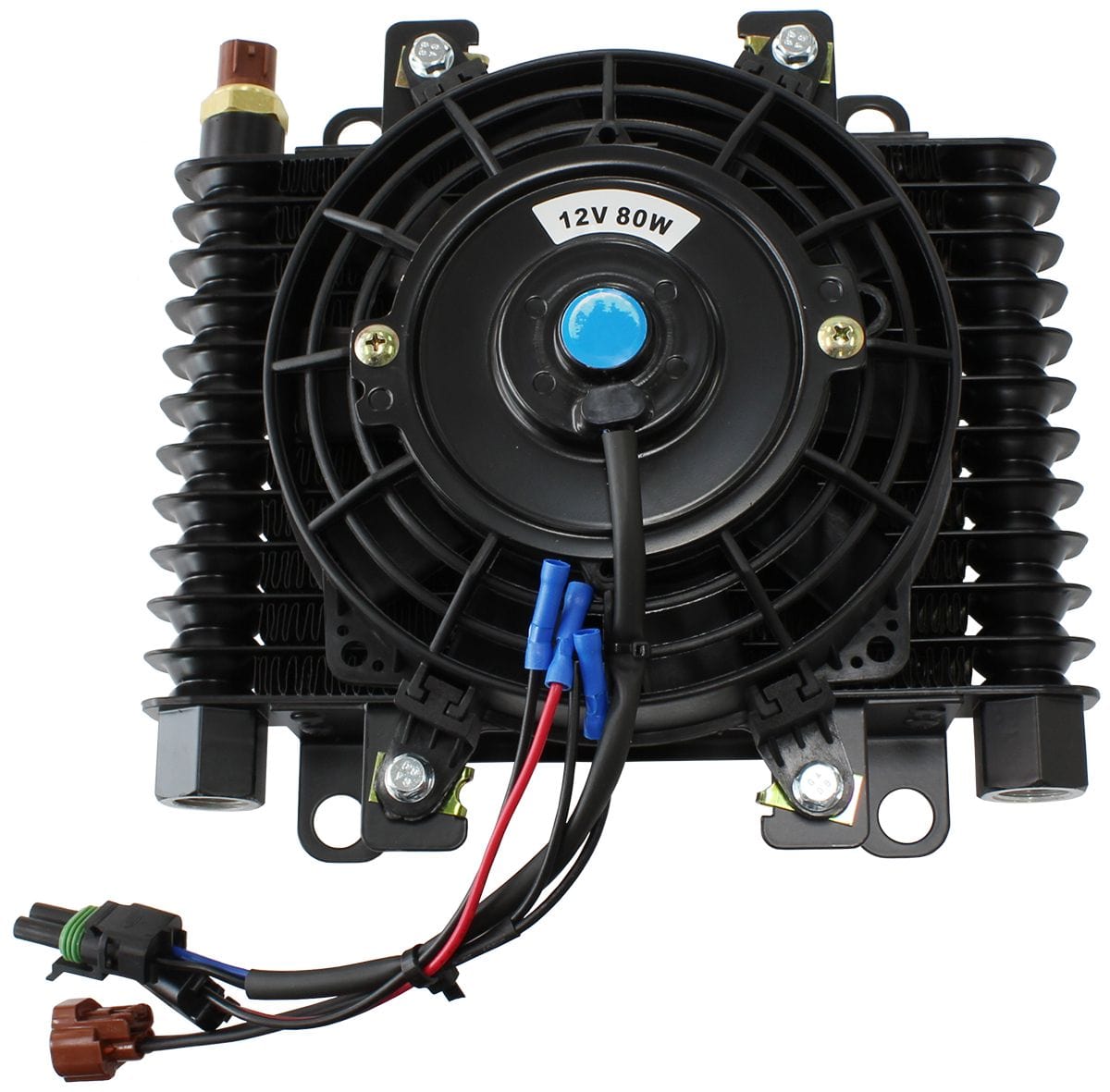 Aeroflow Performance -10 ORB, 10" x 7-1/2" x 3-1/2", with Fan & Switch Aeroflow Competition Oil & Transmission Cooler AF72-6003 SR