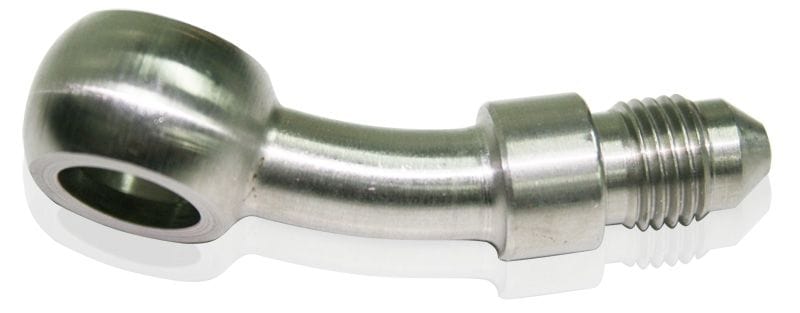 Aeroflow Performance 10mm (3/8") Banjo to -3AN Aeroflow Stainless Steel 20° Banjo to AN Fitting AF312-03 SR