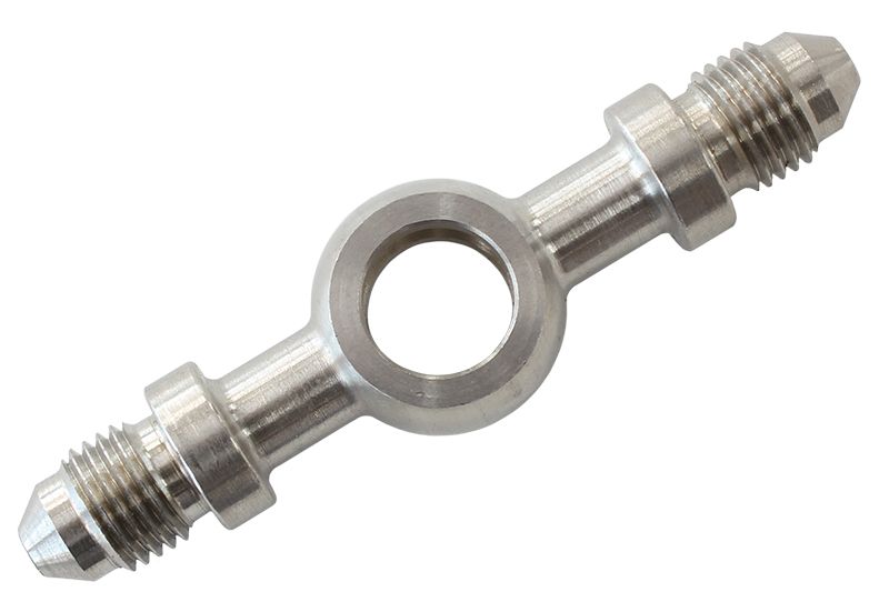 Aeroflow Performance 10mm (3/8") to -3AN Aeroflow Stainless Steel Long Banjo with Double End AN -3AN AF310-03-03L SR