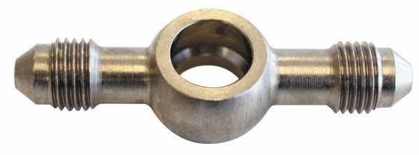 Aeroflow Performance 11.2mm (7/16") Double Ended Banjo to -4AN Male Aeroflow Stainless Steel Banjo with Double AN Fitting AF311-04-04 SR