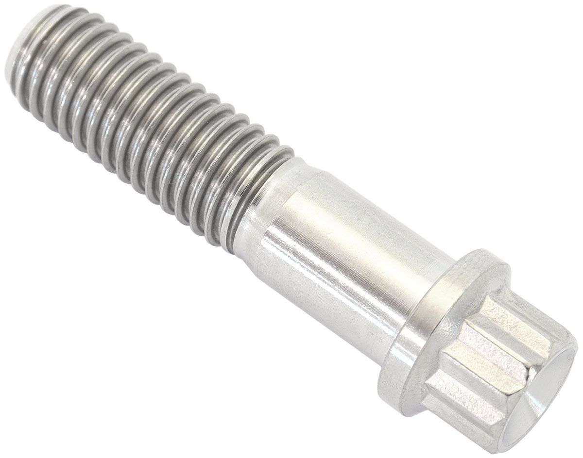 Aeroflow Performance 12 Point Head, Natural Finish, Sold Single. Aeroflow M10 x 1.50mm, UHL 40mm Titanium Bolt AF3504-1574 SR