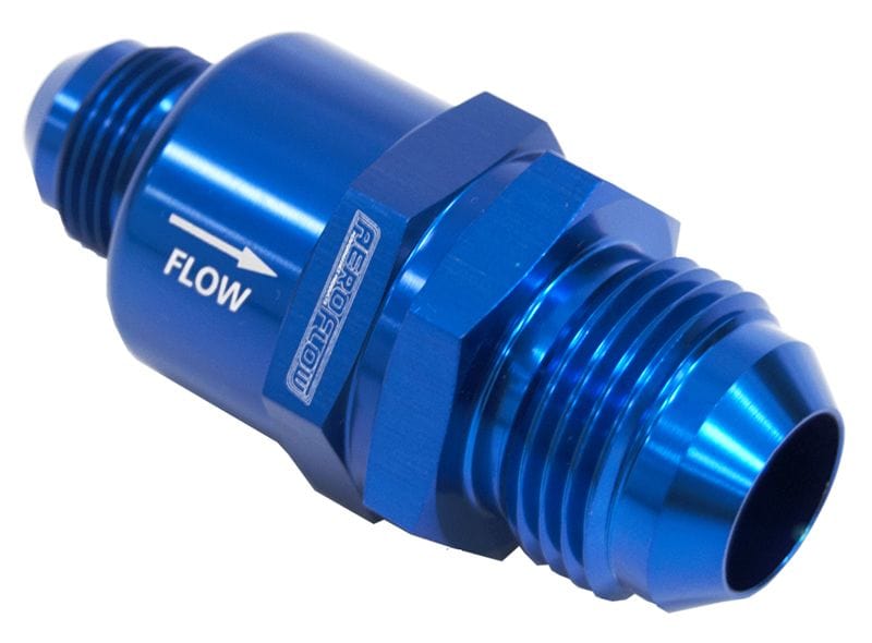 Aeroflow Performance -12AN to -8AN, Blue Finish Aeroflow One Way Stepped Check Valve AF612-12-08 SR