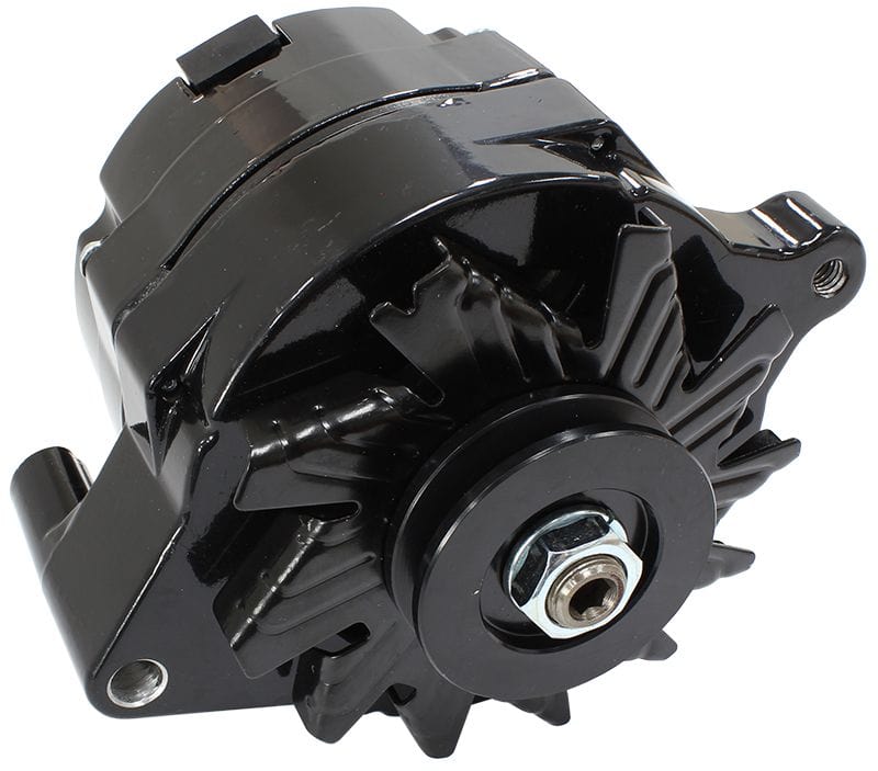 Aeroflow Performance 140 AMP, 1 Wire, Internal Regulator, Single V Groove Pulley Aeroflow Ford Alternator - Black Finish AF4273-1140 SR