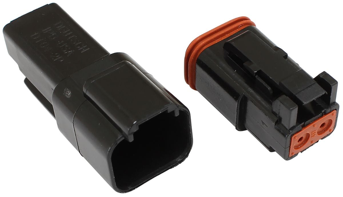 Aeroflow Performance 2 Pin Connector Suit 14 AWG Wire Aeroflow WeatherTight Connector AF49-9002 SR
