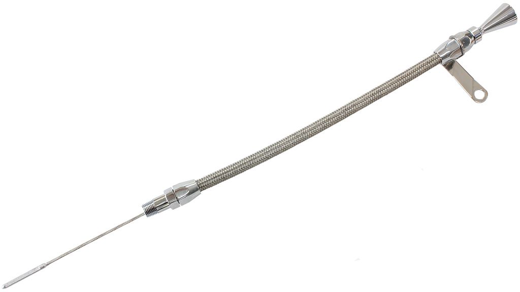 Aeroflow Performance 20-3/4" OAL, 1/4" NPT Thread, Can Cut To length, Chrome Finish Aeroflow Universal Engine Dipstick AF64-2123 SR