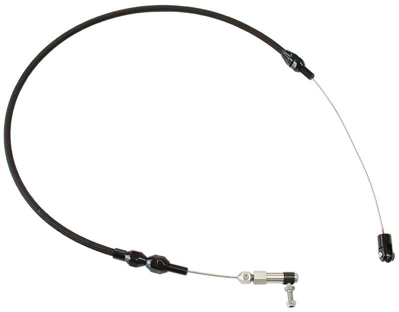 Aeroflow Performance 24" Long (61cm) Aeroflow Stainless Steel Throttle Cable - Black AF42-1100BLK SR