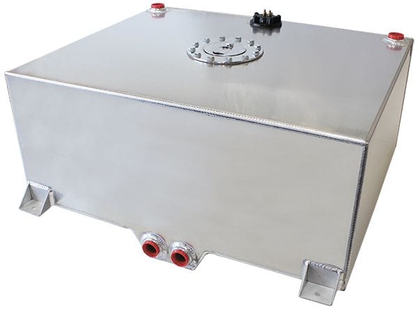 Aeroflow Performance 25-1/4" L x 24-3/8" W x 10-1/4" H (64cm x 62cm x 26cm) Aeroflow Aluminium 25 Gallon (95L) Fuel Cell with Cavity/Sump & Fuel Sender AF85-2250AS SR