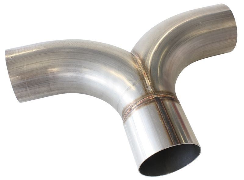Aeroflow Performance 3-1/2" Radius Flow Bend, 3-1/2" O.D Aeroflow Stainless Steel Y-Pipe AF9544-3500 SR
