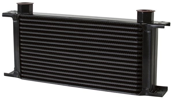 Aeroflow Performance 330mm L x 123mm H x 51mm D. -10 Female ORB Threads. Aeroflow 16 Row Universal Oil Cooler AF72-4016 SR