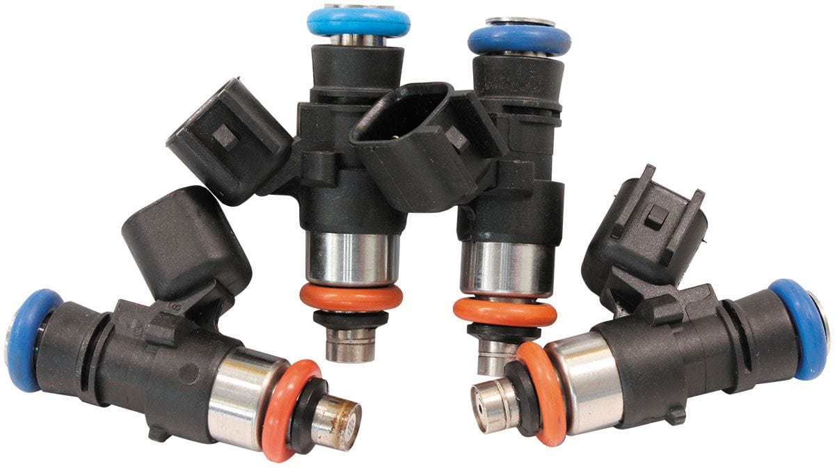 Aeroflow Performance 850 cc/min (81 lb/hr) @ 3 bar (43.5 psi) Aeroflow Aeroflow 850cc EV14 Short USCAR Fuel Injector, Set of 4 AF49-1925-4 SR
