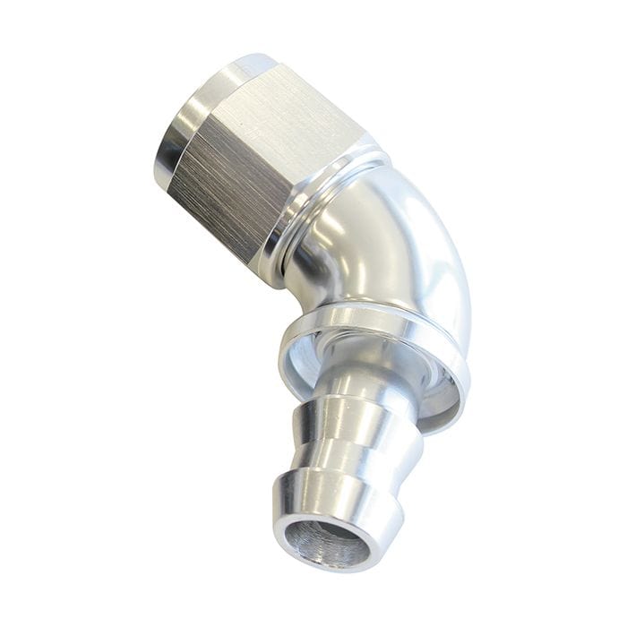 Aeroflow Performance Aeroflow 510 Series Full Flow Tight Radius Push Lock 60° Hose End AF518 suits 400 & 500 Series Hose SR