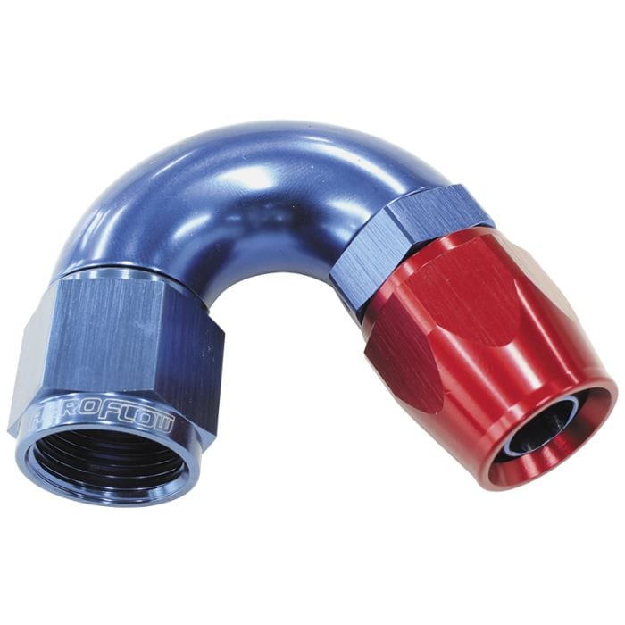 Aeroflow Performance Aeroflow 570 Series PTFE 150° Hose End AF575. Suits 200 & 250 Series Hose SR