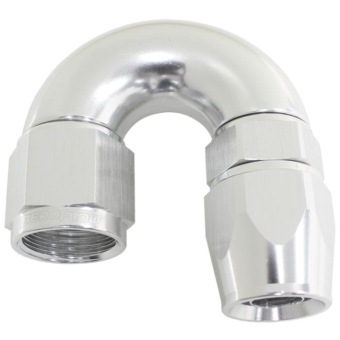 Aeroflow Performance Aeroflow 570 Series PTFE 180° Hose End AF576. Suits 200 & 250 Series Hose SR
