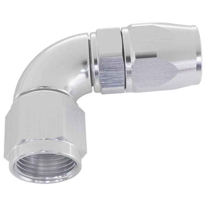Aeroflow Performance Aeroflow 570 Series PTFE 90° Hose End AF573. Suits 200 & 250 Series Hose SR