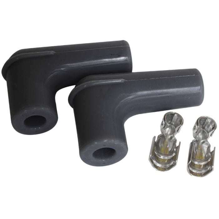 Aeroflow Performance Aeroflow AF4030-3311 Xpro Silicone 90° Spark Plug Boots & Terminals
Black, 2 pack SR