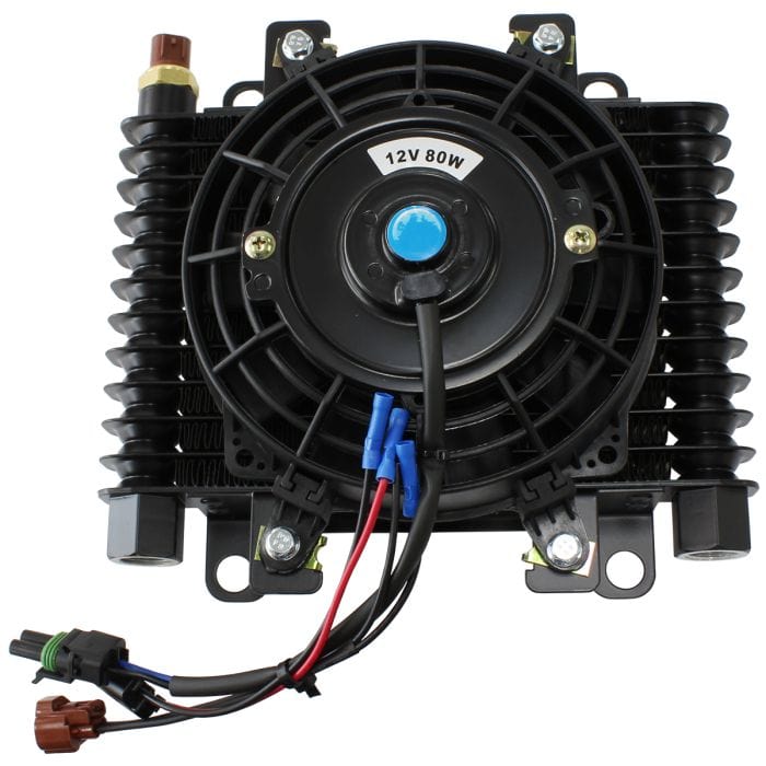 Aeroflow Performance Aeroflow AF72-6003 Competition Oil & Transmission Cooler 
-10 ORB, 10" x 7-1/2" x 3-1/2", with Fan & Switch SR