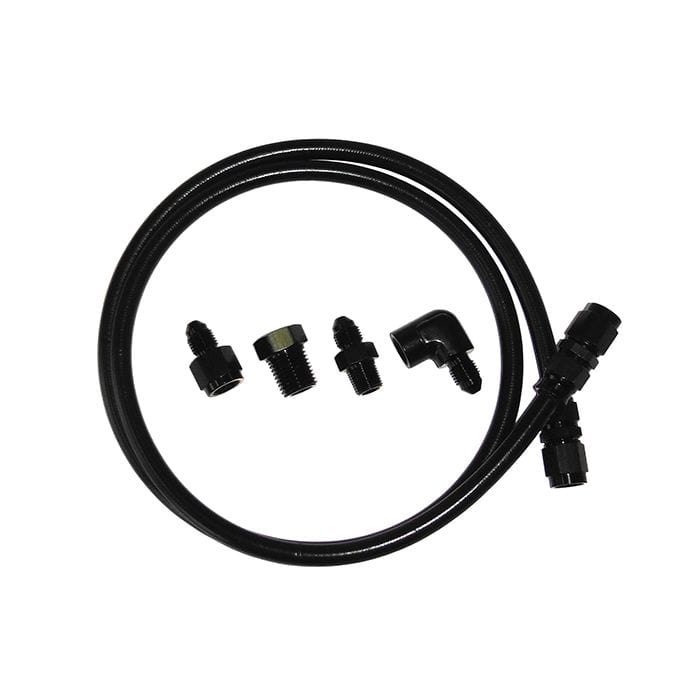 Aeroflow Performance Aeroflow Black Black Nylon Outer Stainless Steel Braided Line Gauge Kit -3AN
6ft Hose Length with SR