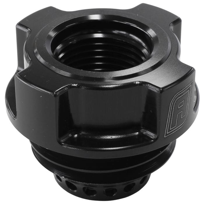 Aeroflow Performance Aeroflow Black Oil Fill/Breather Cap
Black Finish. Suits Ford 4.0L 'Barra' 6 Cylinder Engine SR