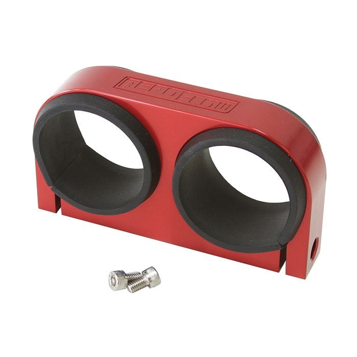 Aeroflow Performance Aeroflow Dual Billet Fuel Pump Bracket Suits Aeroflow/Bosch 044 Fuel Pumps. Can also be used as a 2-5/8" Gauge Holder SR