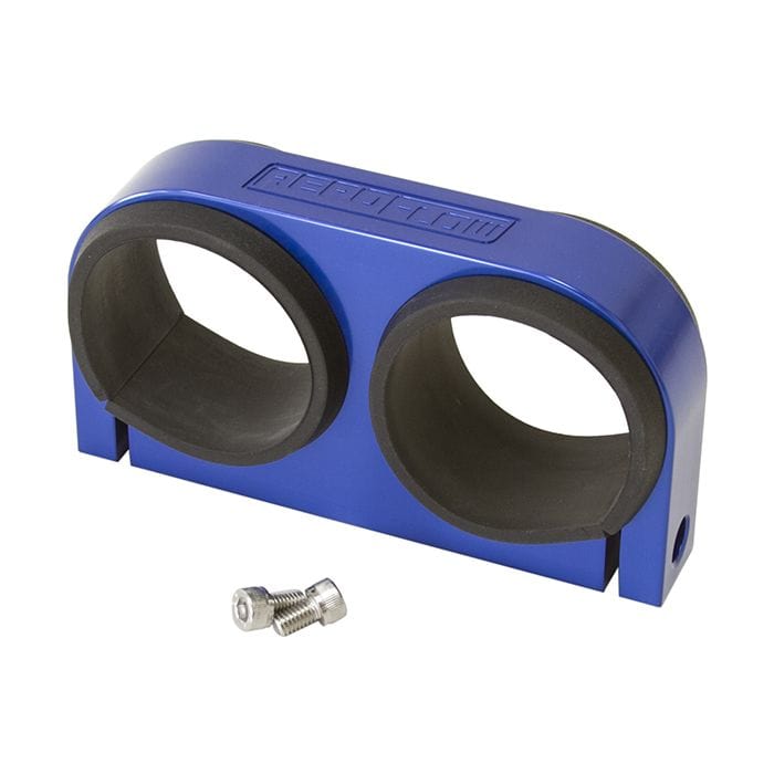 Aeroflow Performance Aeroflow Dual Billet Fuel Pump Bracket Suits Aeroflow/Bosch 044 Fuel Pumps. Can also be used as a 2-5/8" Gauge Holder SR