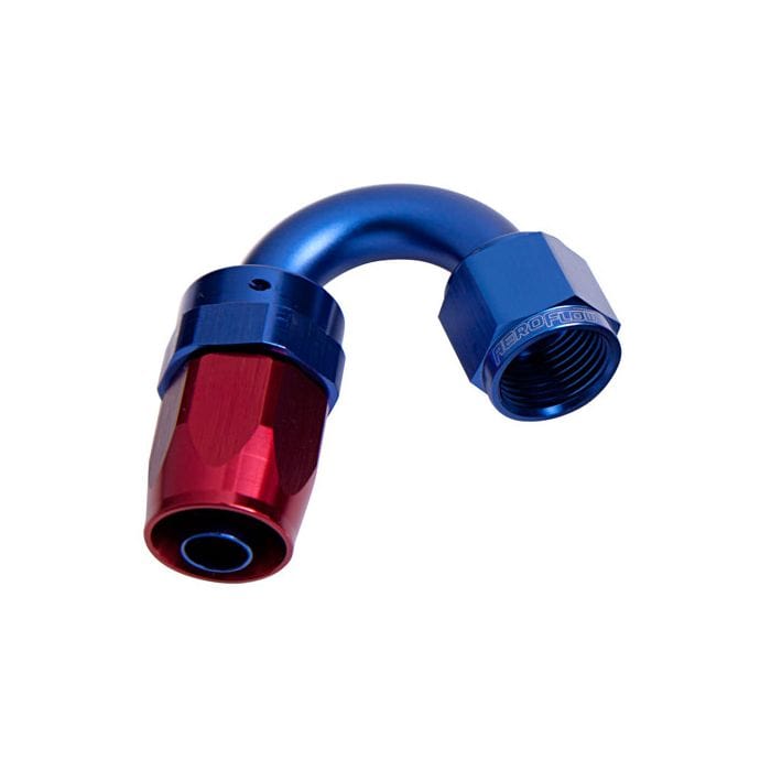 Aeroflow Performance Aeroflow Fittings 100 Series Taper 150° Swivel Hose End AF105 SR