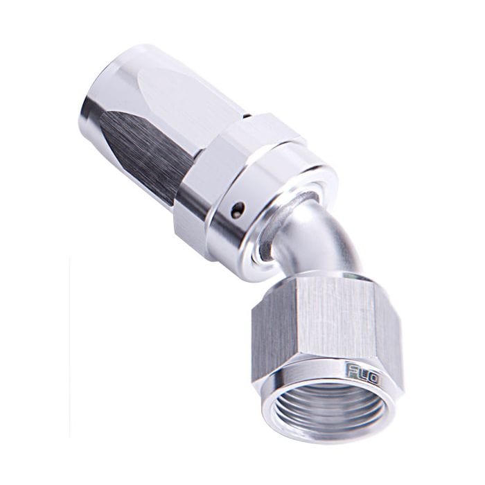 Aeroflow Performance Aeroflow Fittings 100 Series Taper 45° Swivel Hose End AF102 SR