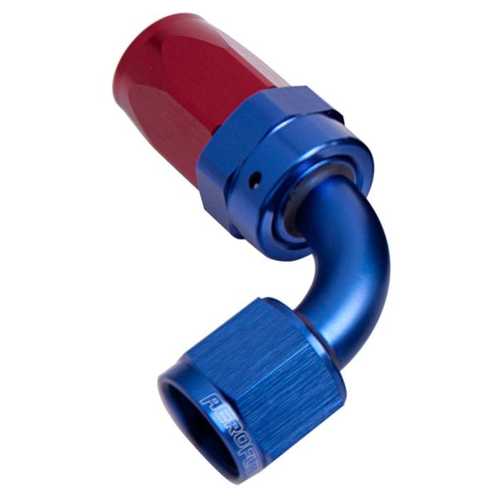 Aeroflow Performance Aeroflow Fittings 100 Series Taper 90° Swivel Hose End AF103 SR