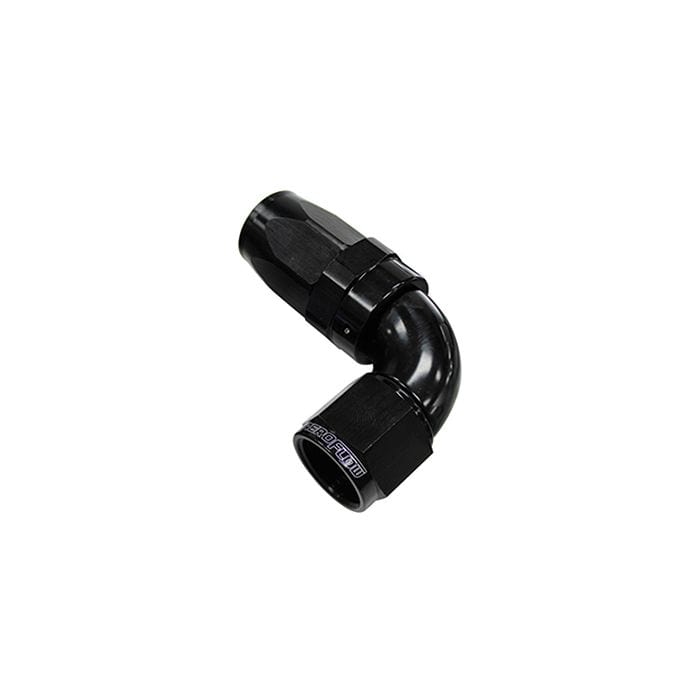 Aeroflow Performance Aeroflow Fittings 150 Series Taper One-Piece Full Flow Swivel 90° Hose End AF153 SR