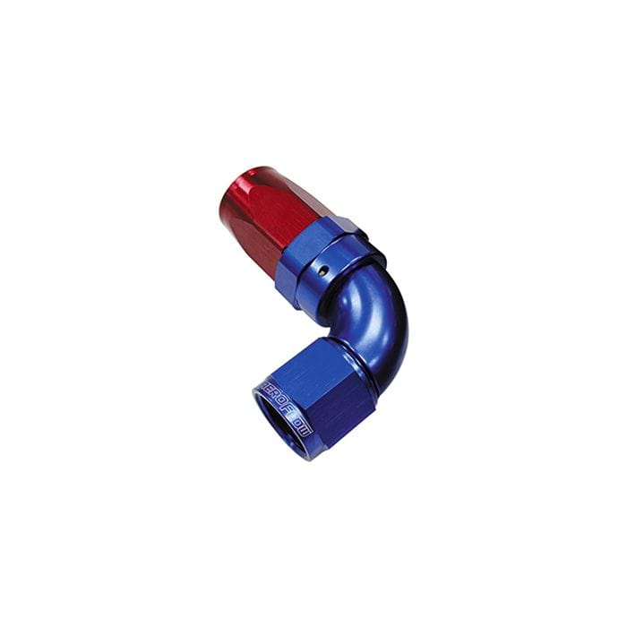 Aeroflow Performance Aeroflow Fittings 150 Series Taper One-Piece Full Flow Swivel 90° Hose End AF153 SR