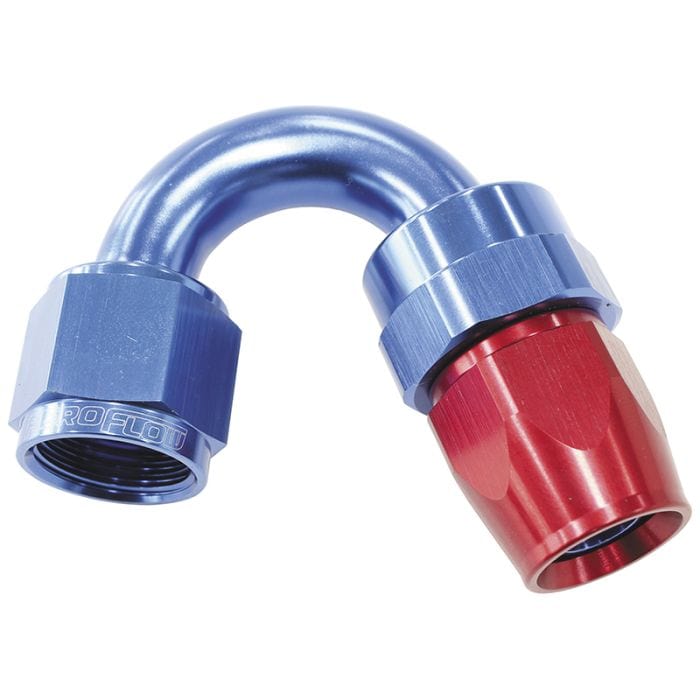 Aeroflow Performance Aeroflow Fittings 200 Series PTFE 150° Hose End AF205 SR