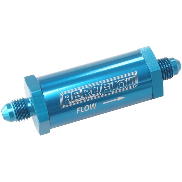 Aeroflow Performance Aeroflow Fittings 3 / Red/Blue Long Inline Fuel & Oil Filter -3AN
Blue Finish. Includes 30 Micron Element, 3" Long, 1" O.D SR
