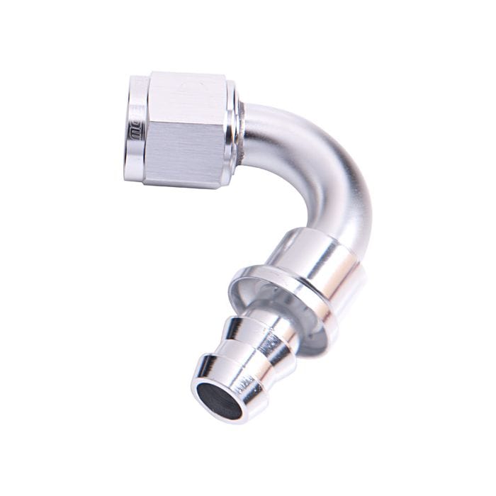 Aeroflow Performance Aeroflow Fittings 400 Series Push Lock 120° Hose End AF404 SR