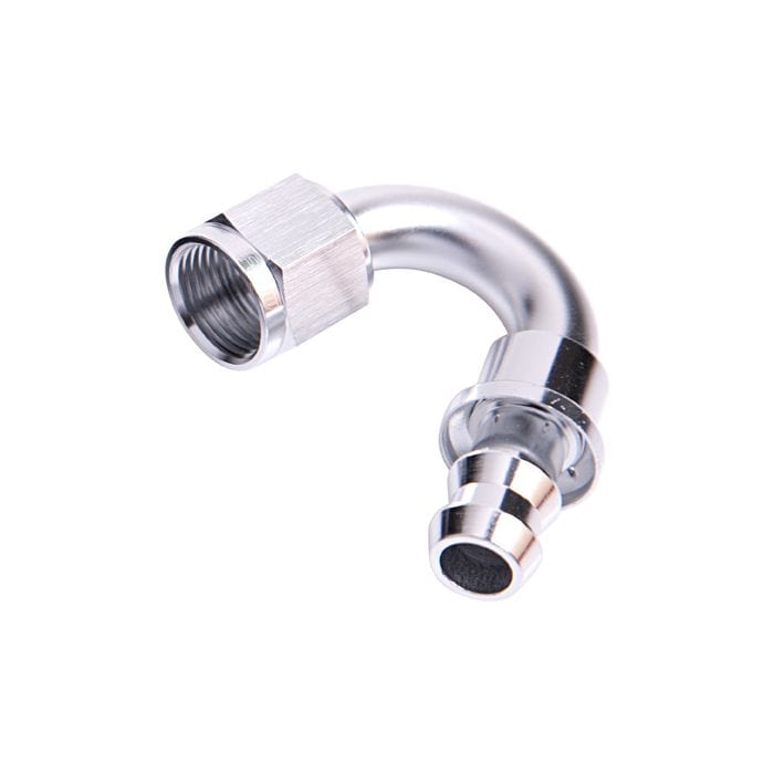 Aeroflow Performance Aeroflow Fittings 400 Series Push Lock 150° Hose End AF405 SR