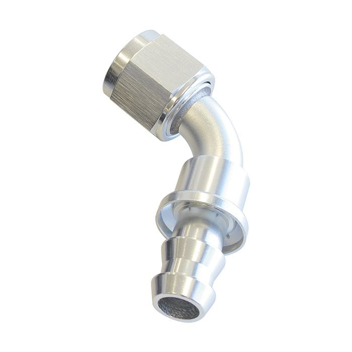 Aeroflow Performance Aeroflow Fittings 400 Series Push Lock 60° Hose End AF418 SR