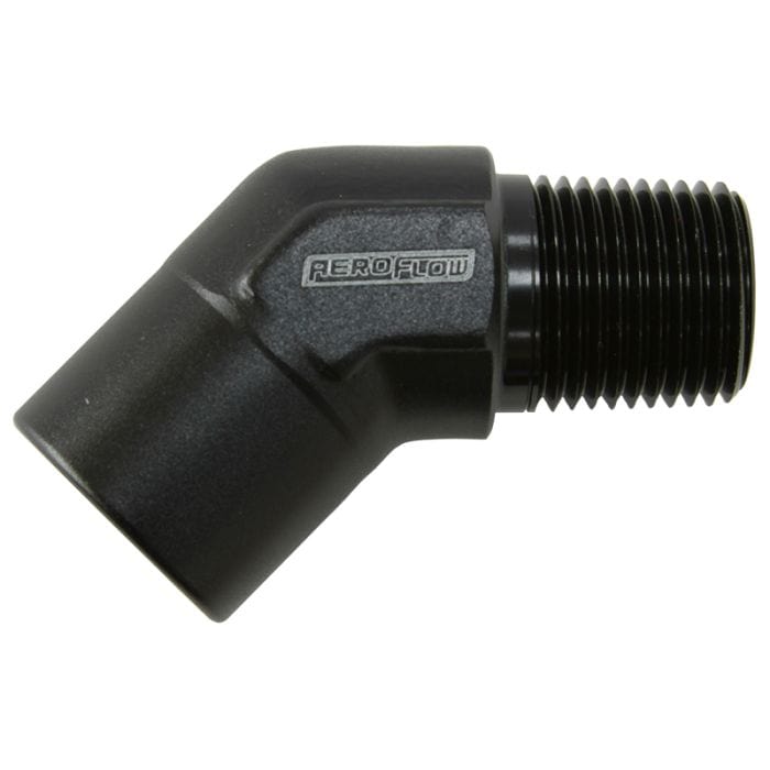Aeroflow Performance Aeroflow Fittings 45° NPT Female to Male NPT Fitting AF915 SR