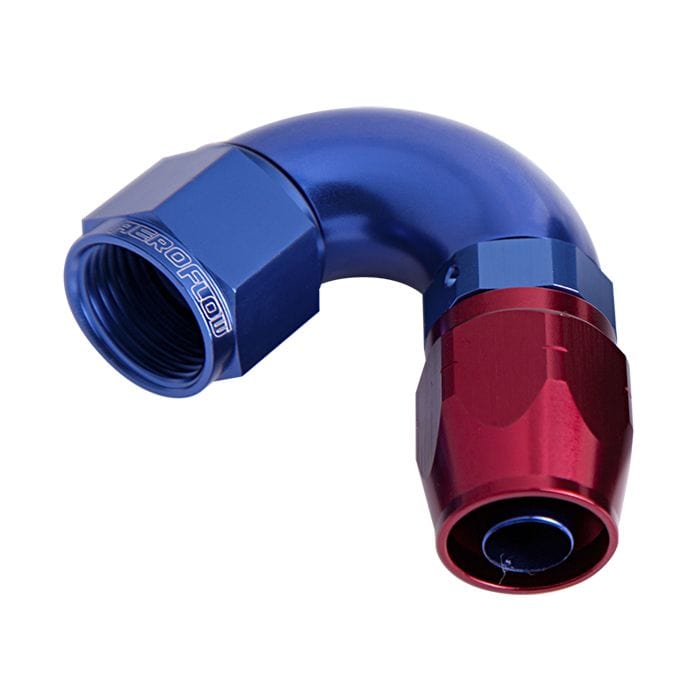 Aeroflow Performance Aeroflow Fittings 550 Series Cutter One-Piece Full Flow Swivel 120° Hose End AF554 SR