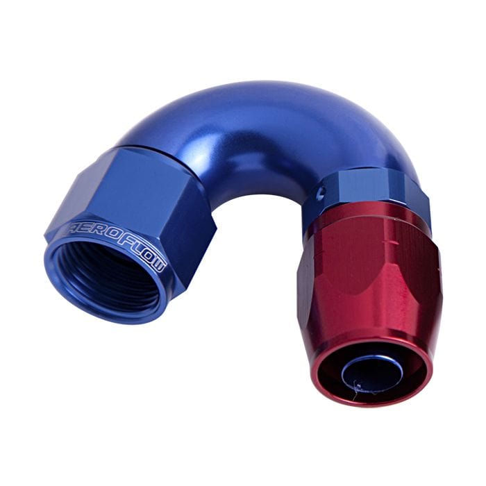 Aeroflow Performance Aeroflow Fittings 550 Series Cutter One-Piece Full Flow Swivel 150° Hose End AF555 SR