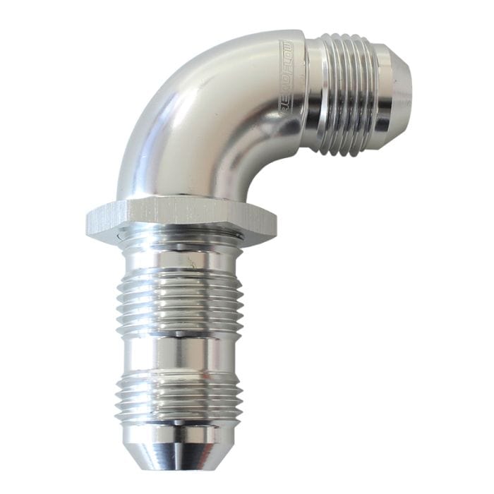 Aeroflow Performance Aeroflow Fittings 90° Full Flow AN Bulkhead - AF533 SR