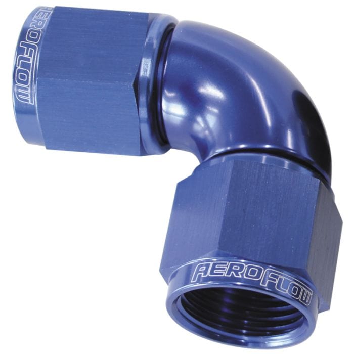Aeroflow Performance Aeroflow Fittings 90° Full Flow Female Coupler AF583 SR