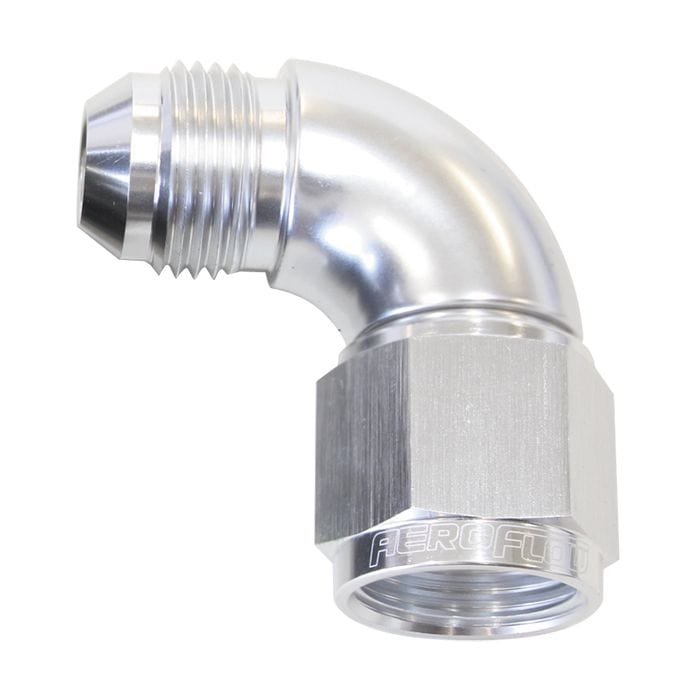 Aeroflow Performance Aeroflow Fittings 90° Full Flow Female/Male Flare Swivel AF543 SR