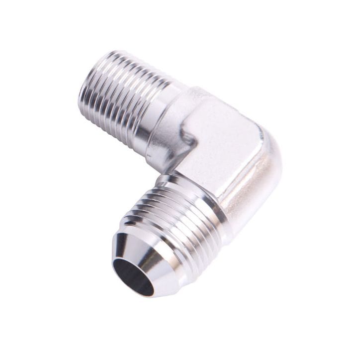 Aeroflow Performance Aeroflow Fittings 90° NPT to Male Flare Adapter AF822 SR
