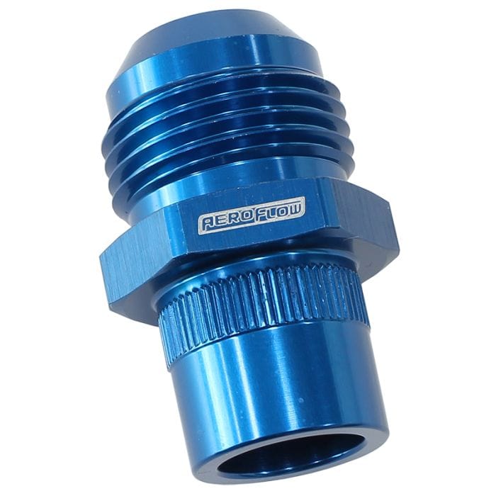 Aeroflow Performance Aeroflow Press In Cover Breather Adapter
-12AN Suit Nissan RB26 SR