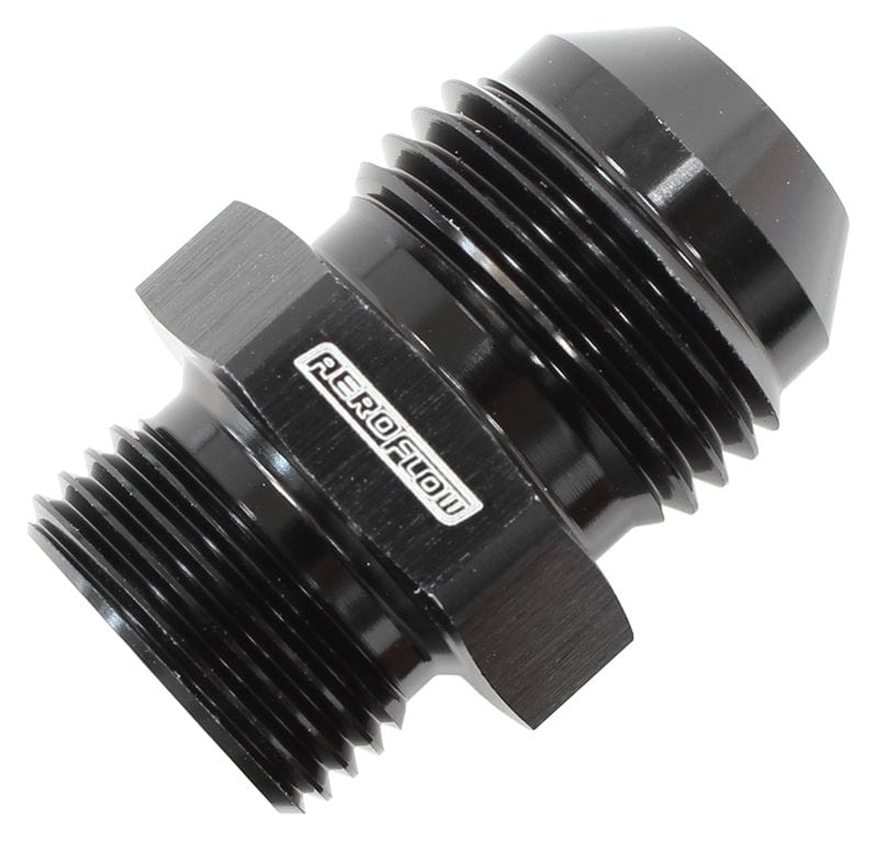Aeroflow Performance Black Finish Aeroflow 1/2" BSPP to -6AN Adapter AF752-06BLK SR