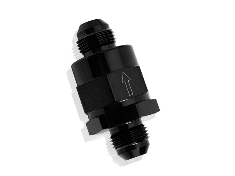 Aeroflow Performance Black Finish Aeroflow Inline Check Valve -10AN AF612-10BLK SR