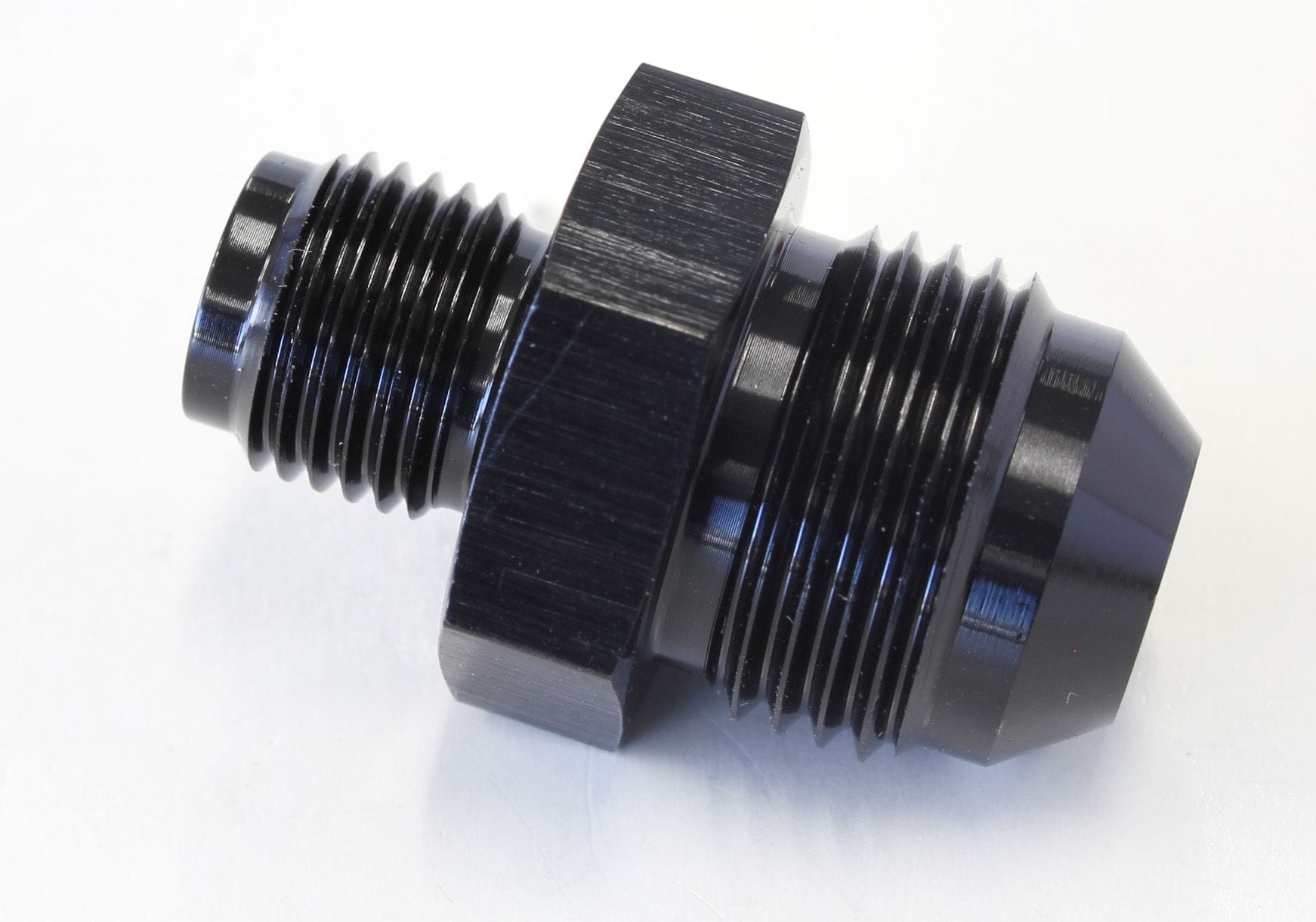 Aeroflow Performance Black Finish Aeroflow Inverted Seat Adapter 1/2"-20 to -8AN AF703-08BLK SR